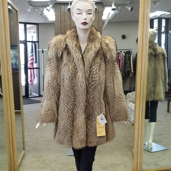 A.J. Ugent Furs Jackets & Blazers - SOLD Feathered Finnish Raccoon Fur 32" Coat